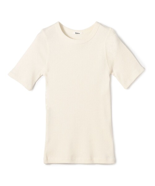 【EDITION】シルクネップ ハーフスリーブトップス シルクネップ ハーフスリーブトップス（Tシャツ/カットソー