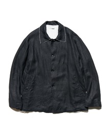 uniform experiment(jtH[GNXyg)BRUSHED LINEN CUT-OFF JACKET(u])