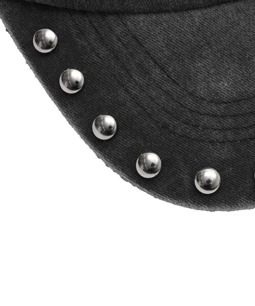 WEGO（ウィゴー）の「WEGO/ピグメントスタッズキャップ（キャップ・レディース・ブラウン/ブラック・FREE）」の3枚目の写真