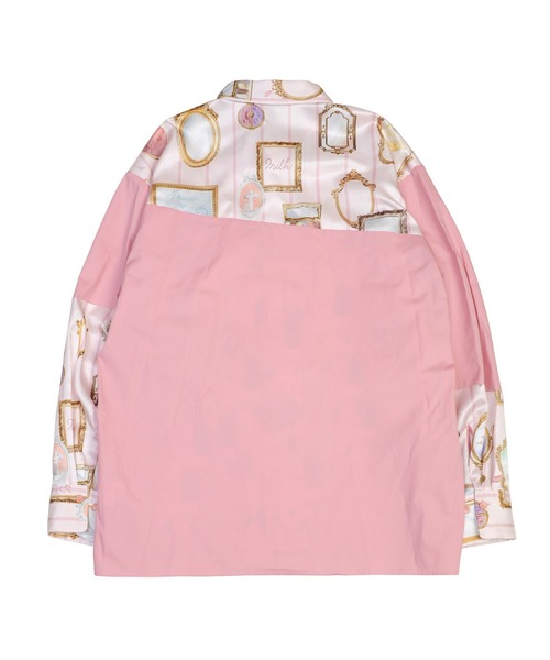 最終価格 MILKBOY Chocolate Rose シャツ ピンク MILKBOY / ロージーローズ柄シャツ ピンク I-25-09-18-021-MB-BL