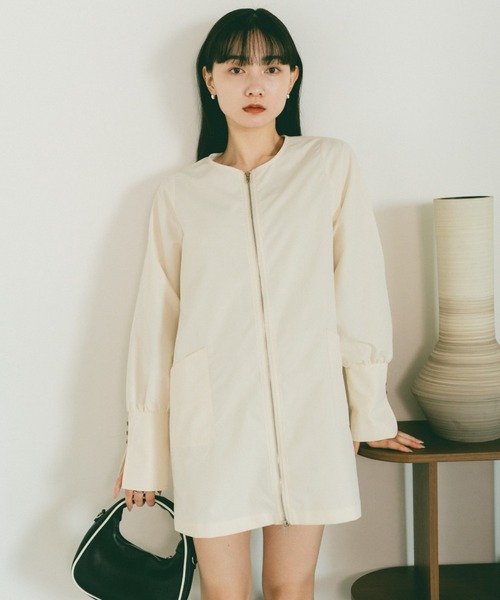 マチャット　ミニワンピース ROPE' PICNIC（ロペ ピクニック） ワンピース FOX混ニットミニ