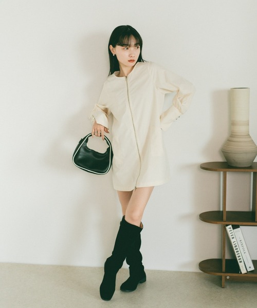 セール】ダブルジップミニワンピース（ワンピース）｜VANNIE U