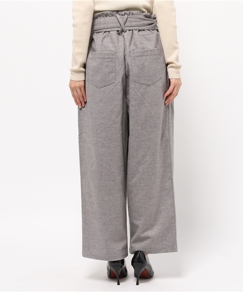 CIAOPANIC TYPY(チャオパニックティピー)の「起毛ウエストリボンワイドパンツ(その他パンツ・レディース・ライトグレー/キャメル・FREE)」の5枚目の写真