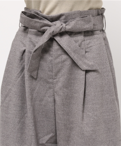 CIAOPANIC TYPY(チャオパニックティピー)の「起毛ウエストリボンワイドパンツ(その他パンツ・レディース・ライトグレー/キャメル・FREE)」の6枚目の写真