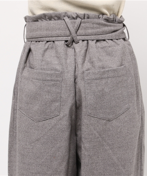 CIAOPANIC TYPY(チャオパニックティピー)の「起毛ウエストリボンワイドパンツ(その他パンツ・レディース・ライトグレー/キャメル・FREE)」の7枚目の写真