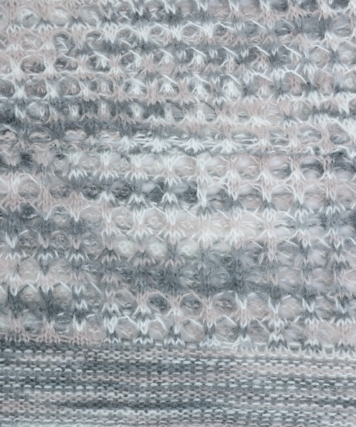 チチカカ（チチカカ）の「Orale！ モヘアタッチアノラックメッシュニットプルオーバー（ニット/セーター・レディース・グリーン/グレー/カラフル・FREE）」の11枚目の写真