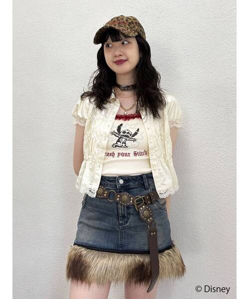 jouetie(ジュエティ)の「【Lilo&Stitch】レースキャミソール(キャミソール・レディース・ブルー/アイボリー/ピンク・MEDIUM)」の9枚目の写真