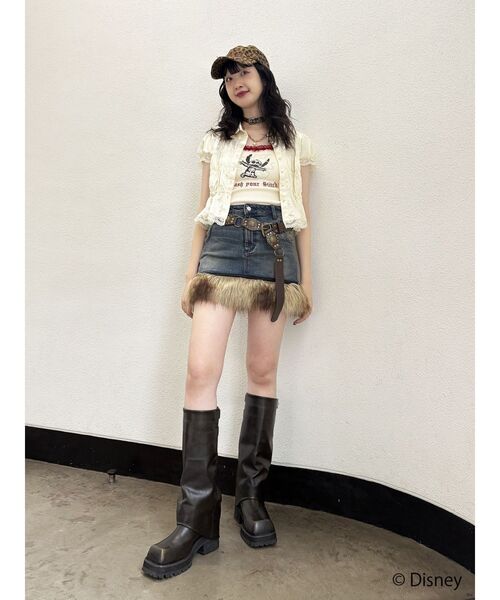 jouetie(ジュエティ)の「【Lilo&Stitch】レースキャミソール(キャミソール・レディース・ブルー/アイボリー/ピンク・MEDIUM)」の11枚目の写真