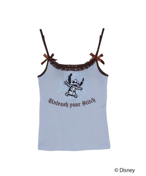 jouetie(ジュエティ)の「【Lilo&Stitch】レースキャミソール(キャミソール・レディース・ブルー/アイボリー/ピンク・MEDIUM)」の4枚目の写真