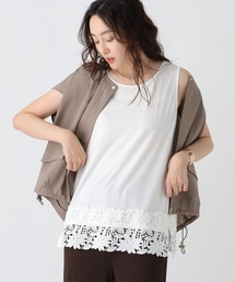 レイヤードレースタンク/498502