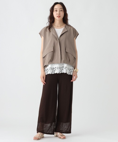 Elura（エルーラ）の「レイヤードレースタンク/498502（タンクトップ・レディース・ブラック/ホワイト・FREE）」の3枚目の写真