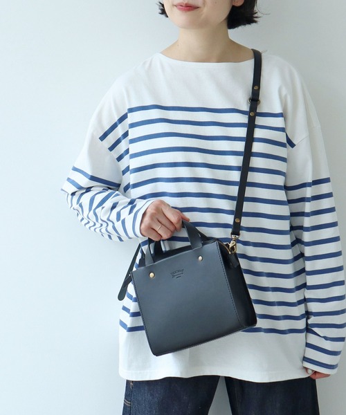TIDEWAY タイドウェイ パーリッシィコラボ 美品 レザー ショルダーバッグ WEB別注】TIDEWAYパイピングレザーショルダー（ショルダーバッグ