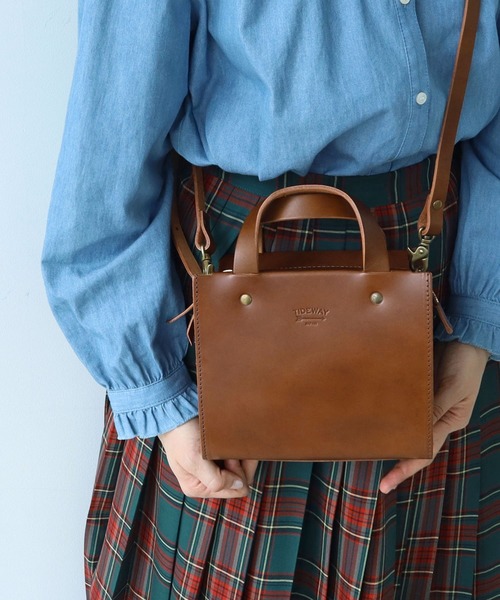 PAR ICI（パーリッシィ）の「TIDEWAY 別注ショルダーBAG（ショルダーバッグ・レディース・ダークブラウン/ブラウン/ブラック・FREE）」の10枚目の写真