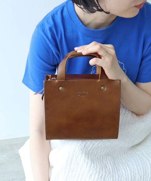 PAR ICI（パーリッシィ）の「TIDEWAY 別注ショルダーBAG（ショルダーバッグ・レディース・ダークブラウン/ブラウン/ブラック・FREE）」の5枚目の写真