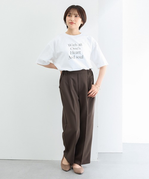 Honeys（ハニーズ）の「【美ージー・ストレッチ・マシンウォッシャブル・イージーケア】美ージーストレート（股下６２ｃｍ）（スラックス・レディース・ダークベージュ/ヘザーチャコール/ブラウン/ブラック/ネイビー・M/3L/LL/L/S/SS）」の14枚目の写真