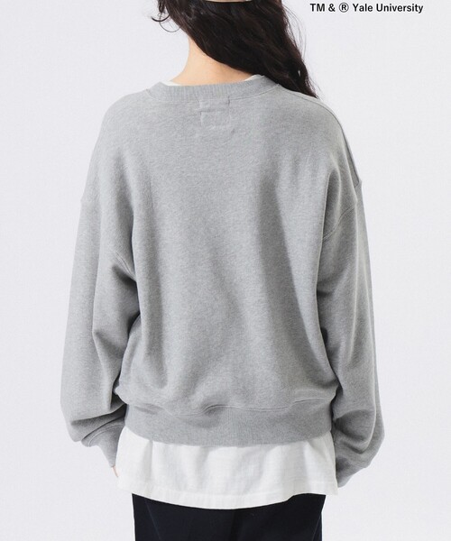 BEAMS BOY（ビームスボーイ）の「【別注】THE BOOKSTORE / YALE スウェット 25FW（スウェット・レディース・グレー/ネイビー・ONE SIZE）」の9枚目の写真