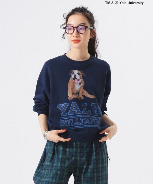 BEAMS BOY（ビームスボーイ）の「【別注】THE BOOKSTORE / YALE スウェット 25FW（スウェット・レディース・グレー/ネイビー・ONE SIZE）」の14枚目の写真