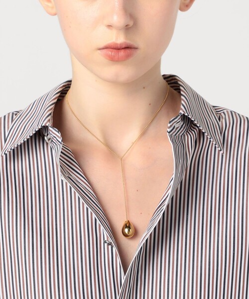 PLOW（プラウ）の「PLOW ドロップラインネックレス（ネックレス・レディース・ゴールド・FREE）」の2枚目の写真
