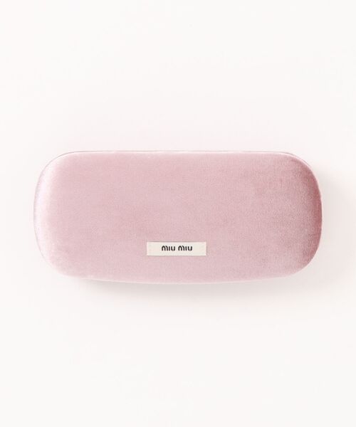 miu miu(ミュウミュウ)の「【miumiu/ミュウミュウ】ウェリントン メガネ MU06XVF VAU1O1(メガネ・レディース・ブラウン・FREE)」の2枚目の写真
