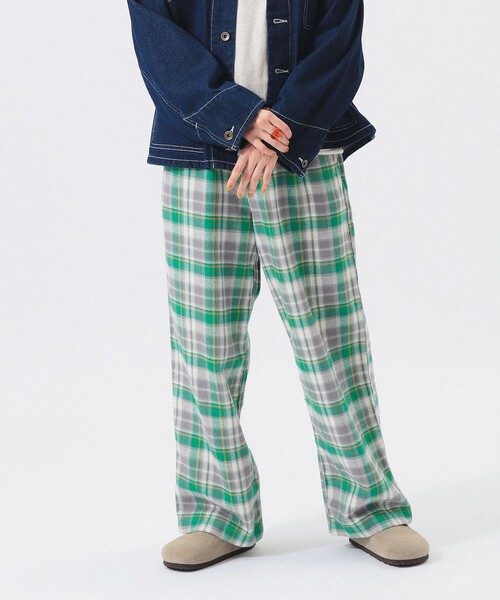 ワーク チェック イージーパンツ（その他パンツ）｜BEAMS BOY