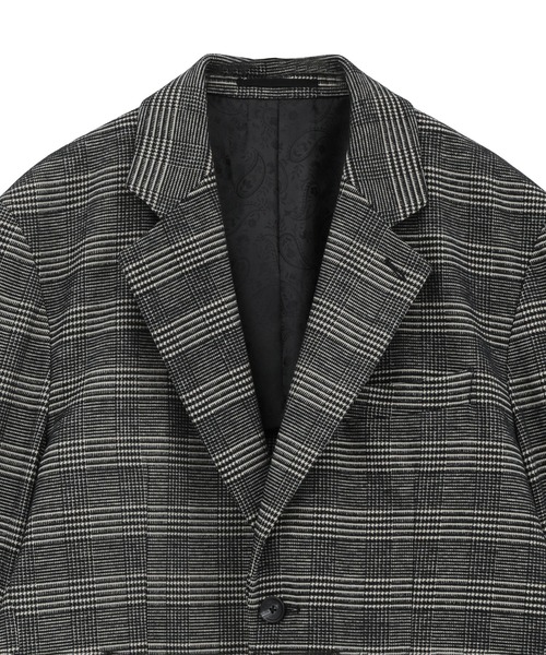 MEN'S BIGI（メンズビギ）の「グレンチェックモール テーラードジャケット（テーラードジャケット・メンズ・ブラック/ネイビー・01/04/03/02）」の3枚目の写真