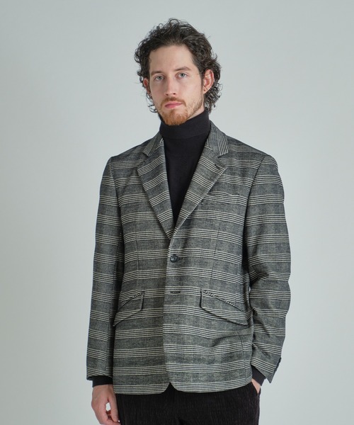 MEN'S BIGI（メンズビギ）の「グレンチェックモール テーラードジャケット（テーラードジャケット・メンズ・ブラック/ネイビー・01/04/03/02）」の13枚目の写真