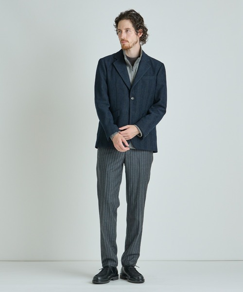 MEN'S BIGI（メンズビギ）の「グレンチェックモール テーラードジャケット（テーラードジャケット・メンズ・ブラック/ネイビー・01/04/03/02）」の14枚目の写真