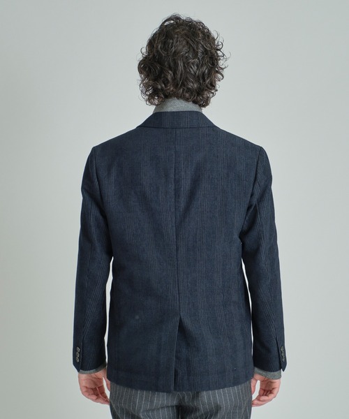 MEN'S BIGI（メンズビギ）の「グレンチェックモール テーラードジャケット（テーラードジャケット・メンズ・ブラック/ネイビー・01/04/03/02）」の12枚目の写真