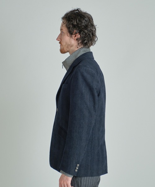 MEN'S BIGI（メンズビギ）の「グレンチェックモール テーラードジャケット（テーラードジャケット・メンズ・ブラック/ネイビー・01/04/03/02）」の11枚目の写真