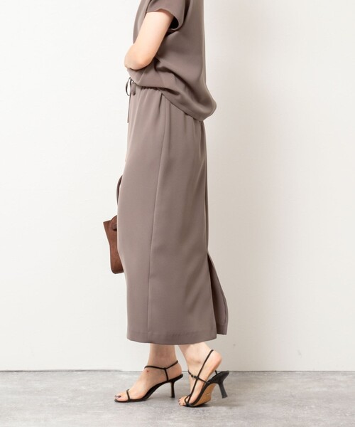 NOLLEY’S Sophi（ノーリーズソフィ）の「《セットアップ対応》ウォッシャブルダブルサテンイージースカート（スカート・レディース・ブラウン/ブラック/キナリ/ネイビー・34/36/38）」の22枚目の写真