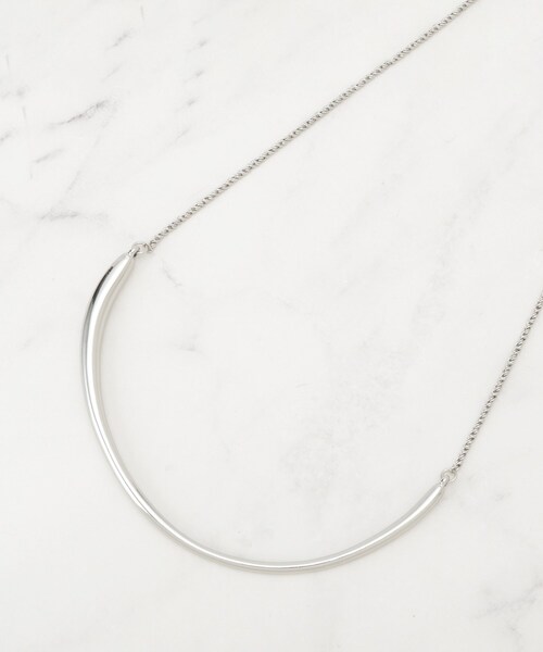 SHOO・LA・RUE(シューラルー)の「【2WAY】メタルカーブネックレス(ネックレス・レディース・シルバー/ゴールド/ピンクゴールド・00)」の1枚目の写真