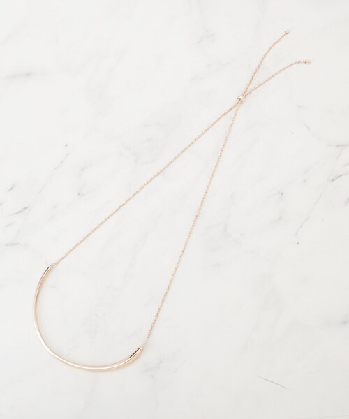 SHOO・LA・RUE(シューラルー)の「【2WAY】メタルカーブネックレス(ネックレス・レディース・シルバー/ゴールド/ピンクゴールド・00)」の6枚目の写真
