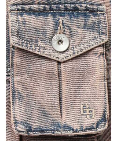 GYDA(ジェイダ)の「ハイウエストGG POKETプリーツデニムスカートライクショートパンツ(デニムスカート・レディース・ブルー/ライトブルー・SMALL/MEDIUM)」の13枚目の写真