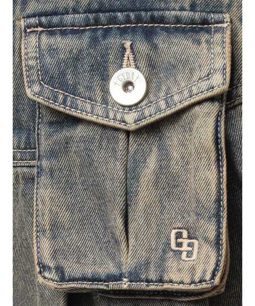 GYDA(ジェイダ)の「ハイウエストGG POKETプリーツデニムスカートライクショートパンツ(デニムスカート・レディース・ブルー/ライトブルー・SMALL/MEDIUM)」の14枚目の写真