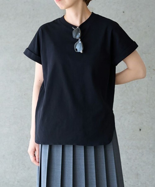 BRITISH MADE(ブリティッシュメイド)の「ボックスタックTシャツ(WOMEN) 全2色(Tシャツ/カットソー・レディース・ホワイト/ブラック・38)」の8枚目の写真