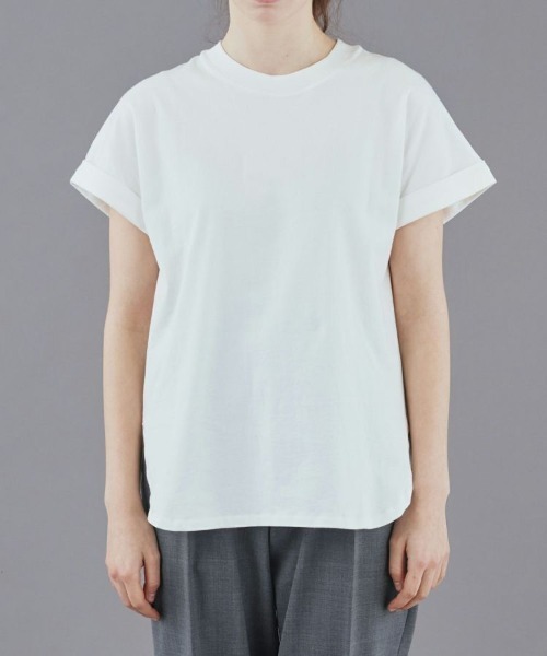 BRITISH MADE(ブリティッシュメイド)の「ボックスタックTシャツ(WOMEN) 全2色(Tシャツ/カットソー・レディース・ホワイト/ブラック・38)」の19枚目の写真