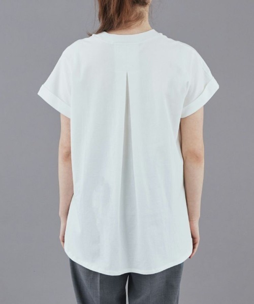 BRITISH MADE(ブリティッシュメイド)の「ボックスタックTシャツ(WOMEN) 全2色(Tシャツ/カットソー・レディース・ホワイト/ブラック・38)」の4枚目の写真