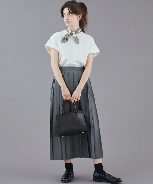 BRITISH MADE(ブリティッシュメイド)の「ボックスタックTシャツ(WOMEN) 全2色(Tシャツ/カットソー・レディース・ホワイト/ブラック・38)」の6枚目の写真
