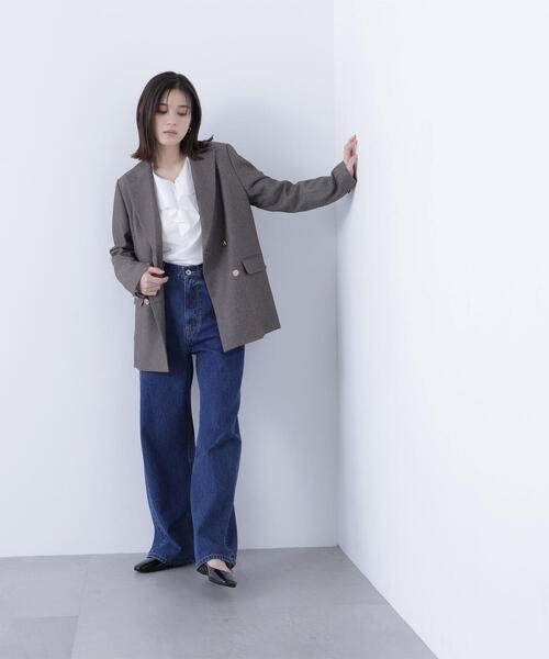 NATURAL BEAUTY BASIC(ナチュラルビューティーベーシック)の「◇ラッフルブラウス(シャツ/ブラウス・レディース・ブルー/オフホワイト/ブラック・FREE)」の17枚目の写真