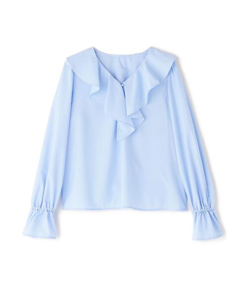 NATURAL BEAUTY BASIC(ナチュラルビューティーベーシック)の「◇ラッフルブラウス(シャツ/ブラウス・レディース・ブルー/オフホワイト/ブラック・FREE)」の20枚目の写真