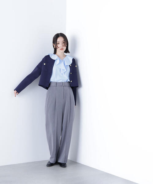 NATURAL BEAUTY BASIC(ナチュラルビューティーベーシック)の「◇ラッフルブラウス(シャツ/ブラウス・レディース・ブルー/オフホワイト/ブラック・FREE)」の21枚目の写真