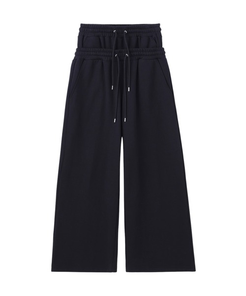 ジョンローレンスサリバン　スウェット　パンツ　黒　ブラック　レザー　23aw