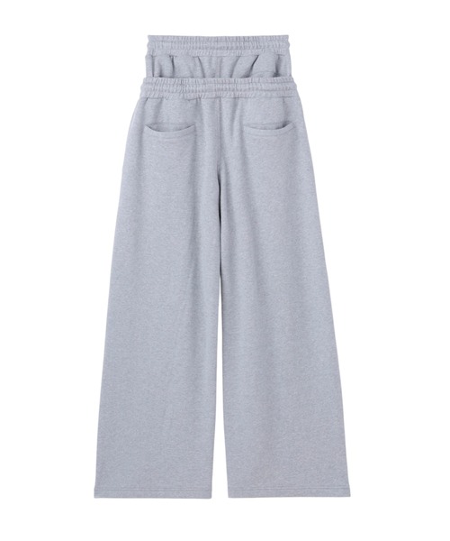 JOHN LAWRENCE SULLIVAN(ジョンローレンスサリバン)の「SWEAT STUCKED PANTS(スウェットパンツ・レディース・ブラック・SMALL/X-SMALL)」の2枚目の写真