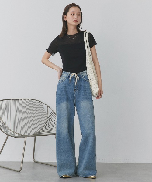 ad thie(アドティエ)の「カラフルニットトートバッグ(トートバッグ・レディース・ベージュ/レッド/グリーン/オフホワイト/ブラック・FREE)」の11枚目の写真