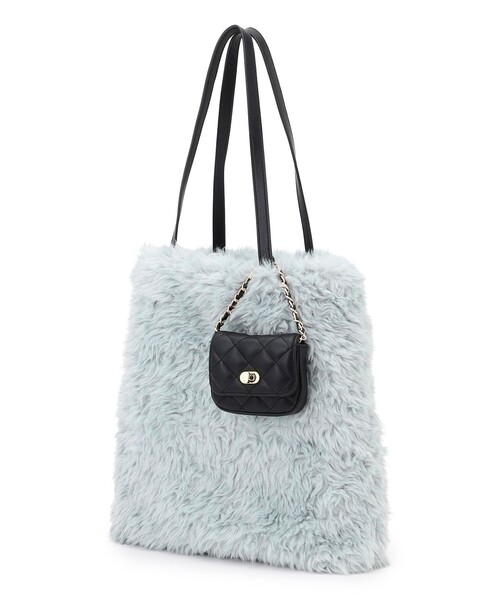 ファー トートバック 新品未使用 バッグ ファー リアルファー 日本製 ミンク トートバッグ ハンドバッグ