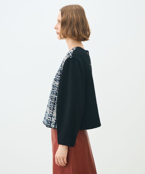 TOMORROWLAND collection(トゥモローランドコレクション)の「スチュワートファンシー フロンタブルトップス(その他トップス・レディース・ブラック系その他・36)」の4枚目の写真