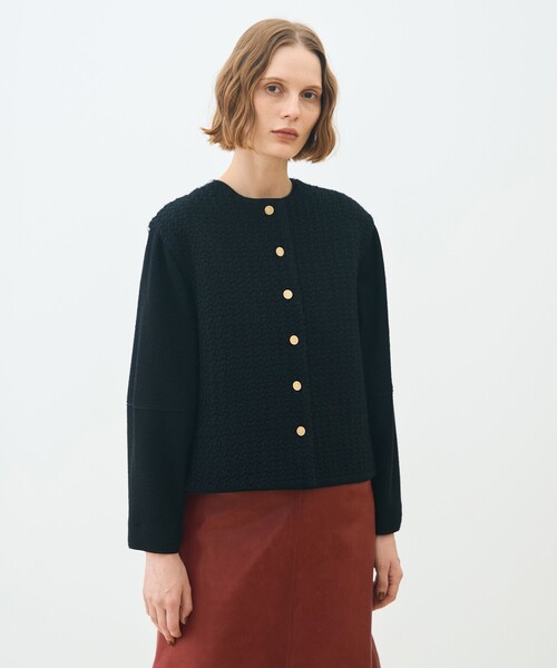 TOMORROWLAND collection(トゥモローランドコレクション)の「スチュワートファンシー フロンタブルトップス(その他トップス・レディース・ブラック系その他・36)」の12枚目の写真