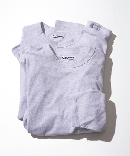 CAHLUMN(カウラム)の「CAHLUMN/カウラム 2-Pack Reversible Long Sleeve Tee “REGULAR FIT”/2パック リバーシブル ロングスリーブ Tシャツ レギュラーフィット(Tシャツ/カットソー・メンズ・ブラック/ライトグレー/ネイビー/ホワイト・SMALL/MEDIUM/X-LARGE/XX-LARGE/LARGE)」の12枚目の写真