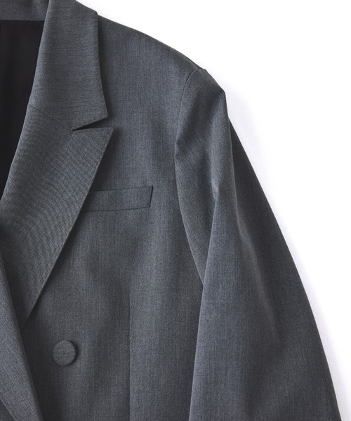 サステナブル】ダブルブレストジャケット（テーラードジャケット