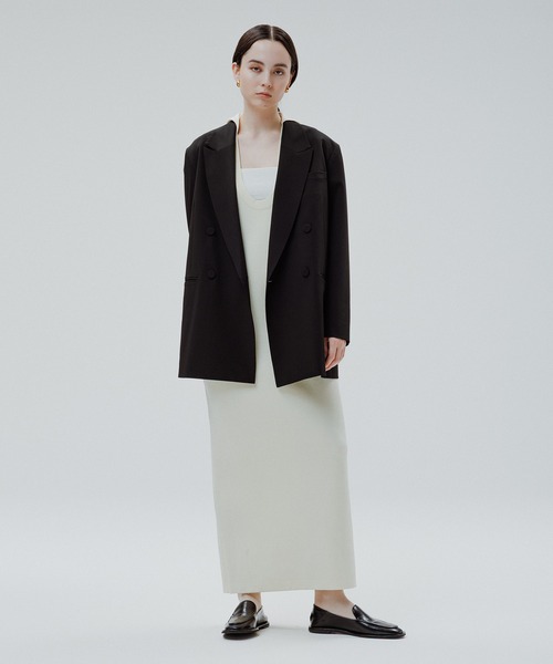 サステナブル】ダブルブレストジャケット（テーラードジャケット